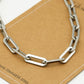Schakelketting chunky zilverkleurig