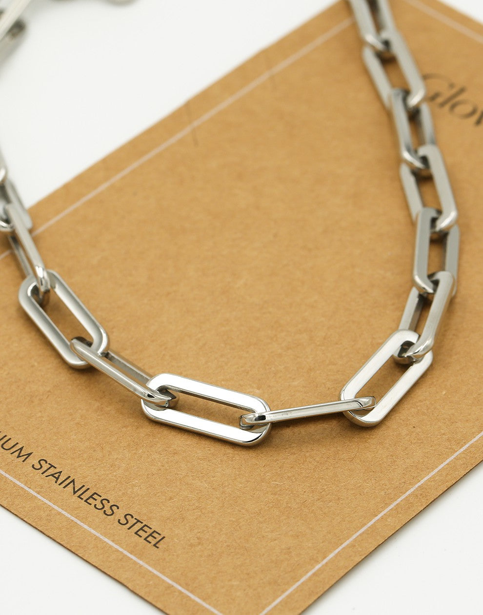 Schakelketting chunky zilverkleurig