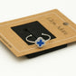 Ring klaver blauw zilverkleurig