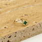 Ring klaver groen goudkleurig