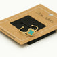 Ring klaver turquoise goudkleurig