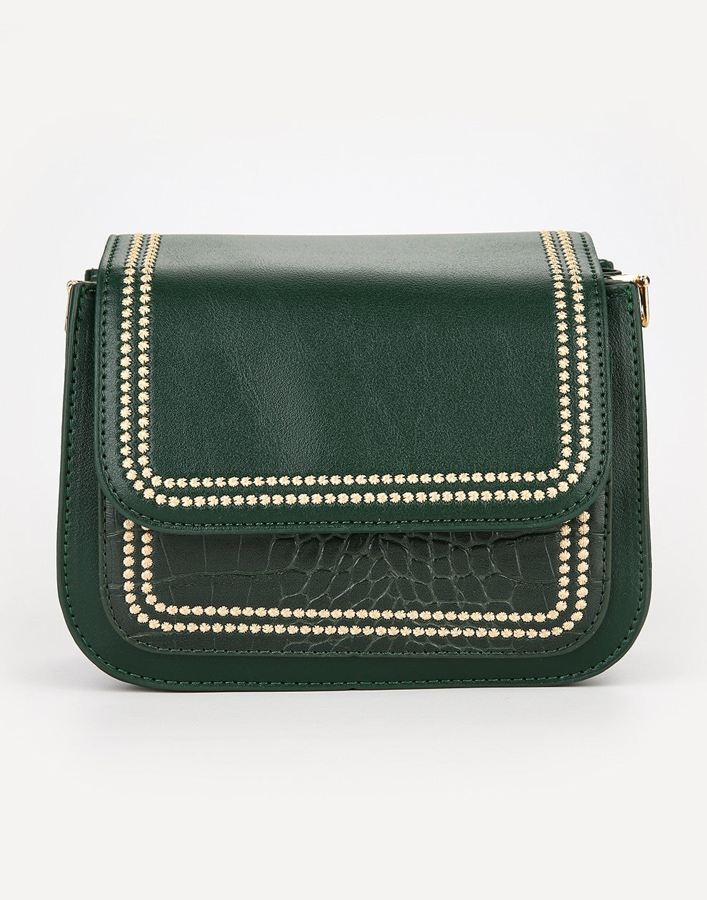 Schoudertasje Croco groen