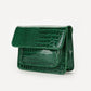 Schoudertas Croco print groen
