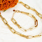 Schakelketting chunky goudkleurig