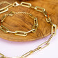 Schakelarmband chunky goudkleurig