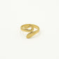 Ring slang goudkleurig