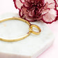 Bangle hartjes goudkleurig
