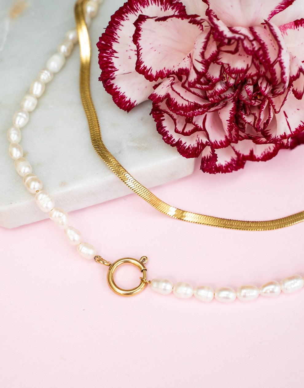 Parelketting met slotje