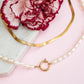 Flat snake chain gold