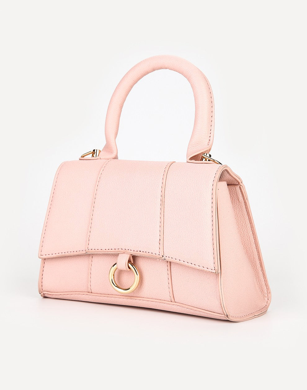Tas met handvat roze