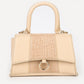 Tas met handvat beige croco
