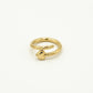 Ring hart spijker goudkleurig