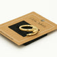 Ring hart spijker goudkleurig