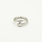 Ring hart spijker zilverkleurig