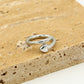 Ring hart spijker zilverkleurig