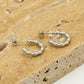 oorhangers bolletjes zilverkleurig