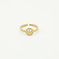 ring smiley goudkleurig