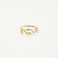 ring snakes gold-colored
