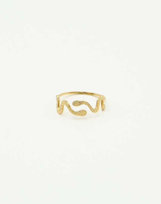 ring slangen goudkleurig