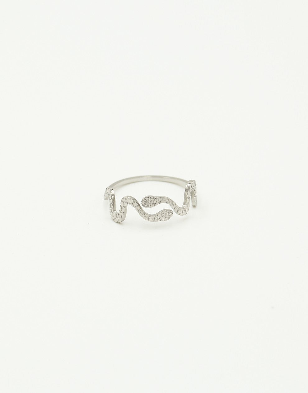 ring slangen zilverkleurig