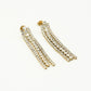 Tennis oorhanger 3 laags goudkleurig