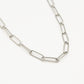 Ketting zilverkleurig paperclip