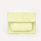 Schoudertas Croco print licht groen