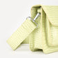 Schoudertas Croco print licht groen
