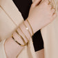 Bangle hartjes goudkleurig
