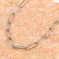 Ketting zilverkleurig paperclip