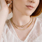 Flat snake chain gold