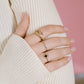 Ring ribbeltjes goudkleurig