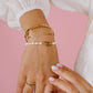 Bangle cirkels goudkleurig
