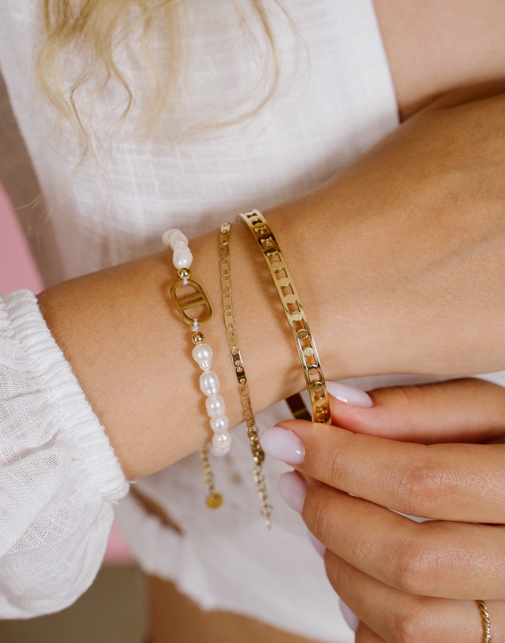 Bangle cirkels goudkleurig