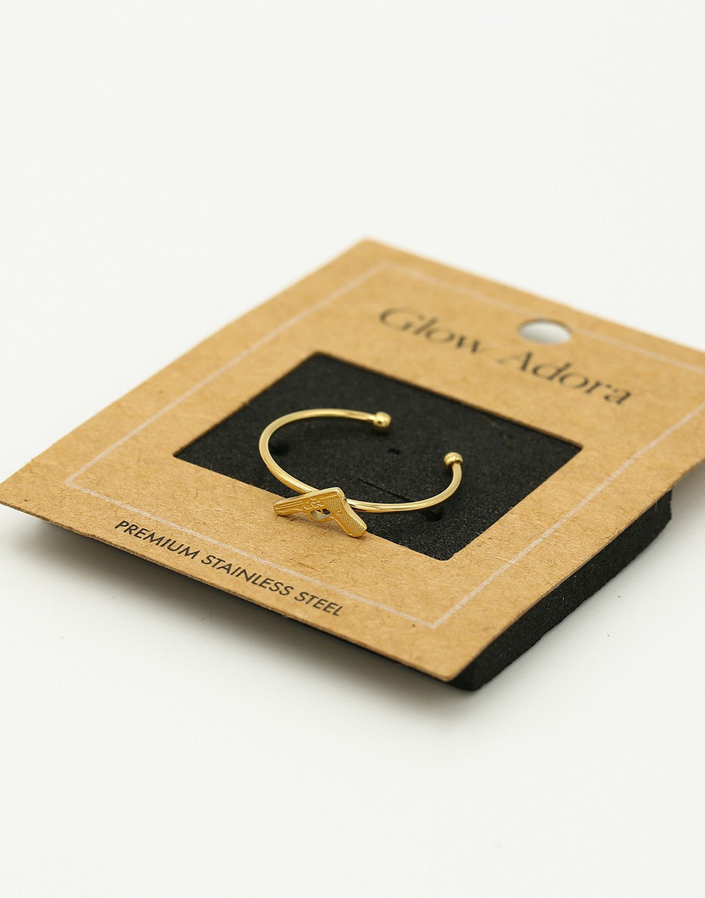 Ring pistool goudkleurig