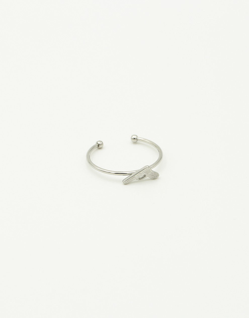 Ring pistool zilverkleurig