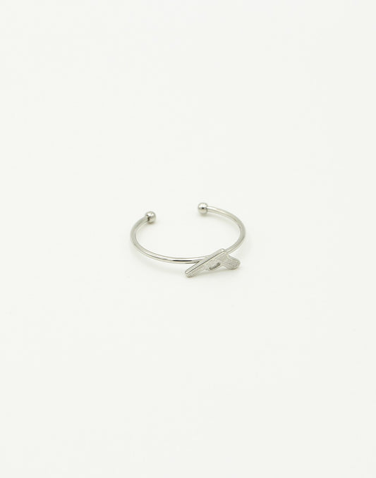 Ring pistool zilverkleurig