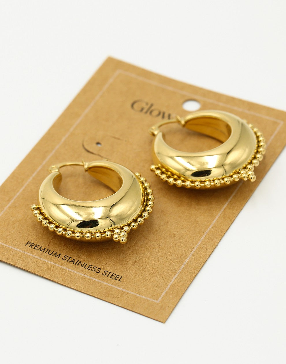 Bali hoops bolletjes goudkleurig