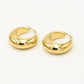 Oorringen vintage hoops goudkleurig