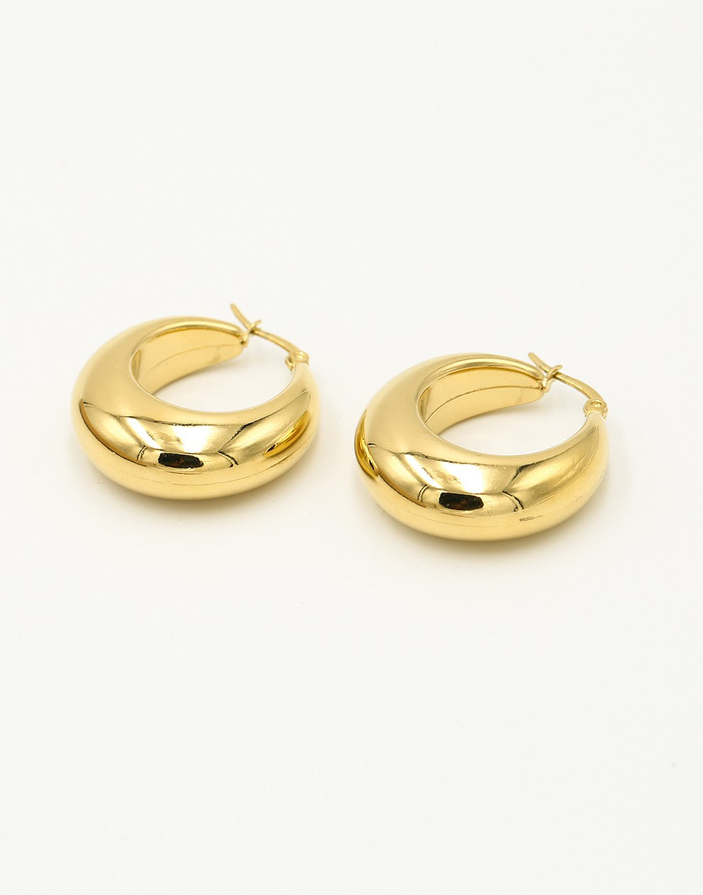 Oorringen vintage hoops goudkleurig