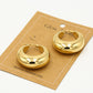 Oorringen vintage hoops goudkleurig
