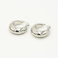 Oorringen vintage hoops zilverkleurig
