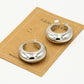 Oorringen vintage hoops zilverkleurig