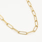 Ketting goudkleurig paperclip