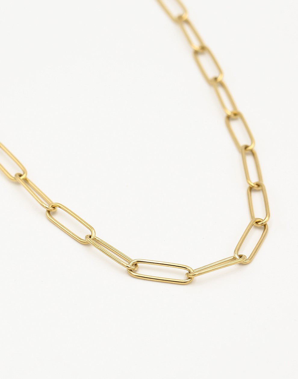 Ketting goudkleurig paperclip