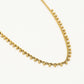 Gedraaide ketting bolletjes goudkleurig