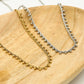 Gedraaide ketting bolletjes goudkleurig