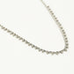 Gedraaide ketting bolletjes zilverkleurig