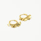 Earrings 6 butterflies gold-colored
