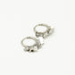Earrings 6 butterflies silver-colored